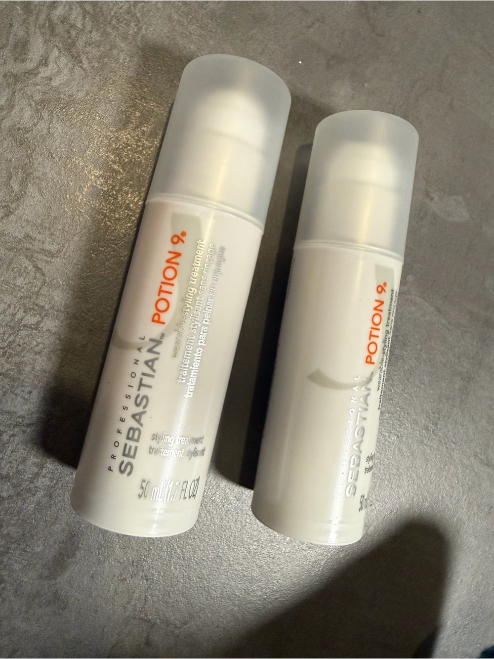2 NEW Bottles of Sebastian Potion 9 Wearable Styling Leave In Treatment 1.7oz